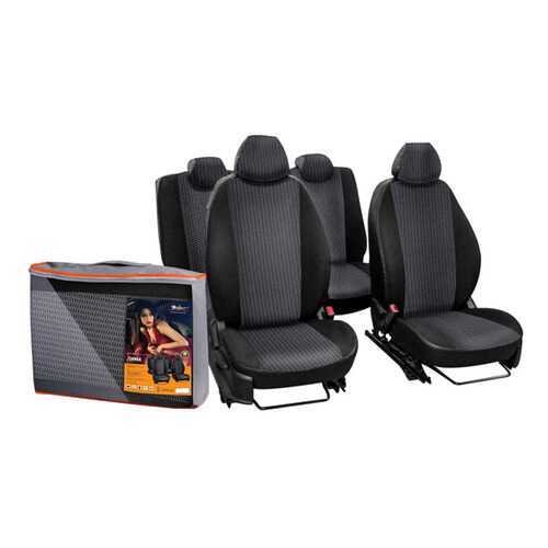 Чехлы для Chevrolet Lacetti/Daewoo Gentra Лима жаккард-кожзам черн. AIRLINE ACCS-L-01 в Башнефть