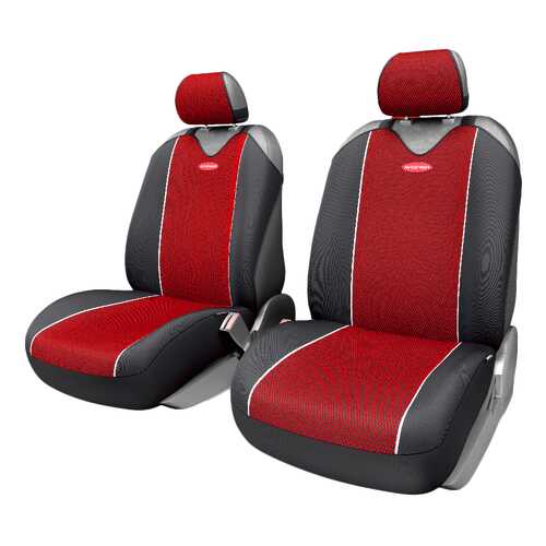 Комплект чехлов-маек Autoprofi Carbon Plus CRB-402Pf BK/RD в Башнефть