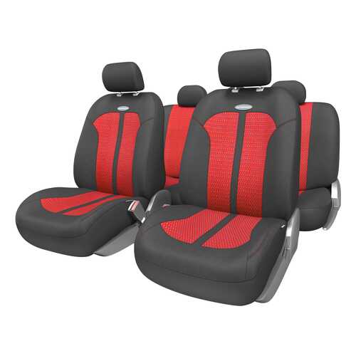 Комплект чехлов на сиденья Autoprofi Selection SEL-1105 BK/RD (M) в Башнефть