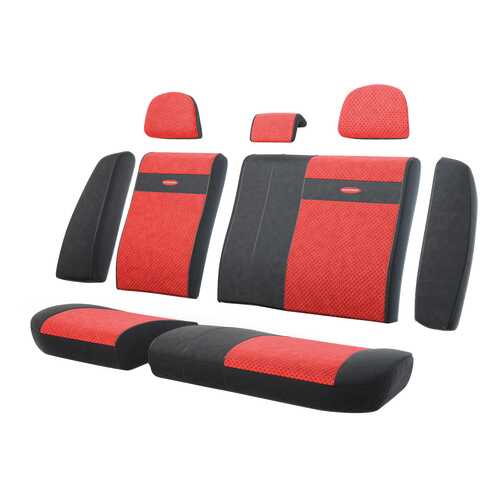Комплект чехлов на сиденья Autoprofi TRS-002 BK/RD в Башнефть