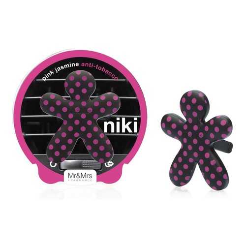 Аромадифузор для автомобиля Mr&Mrs Fragrance NIKI Антитабак PINK JASMINE (Черный с розовым в Башнефть