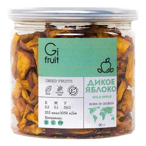 Сушеное дикое яблоко GIFRUIT 90 г в Башнефть