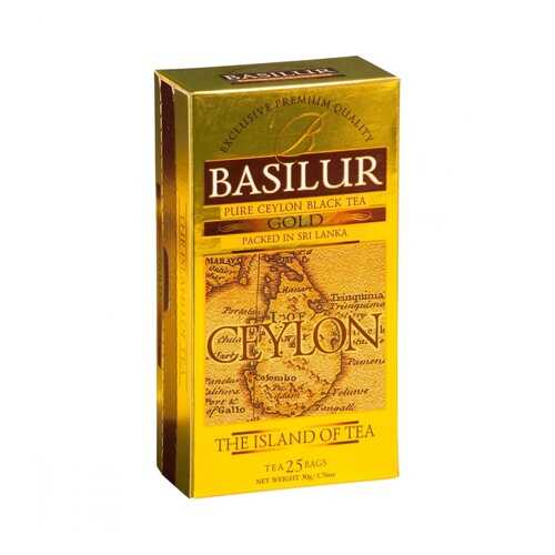 Чай Basilur Остров - Золотой черный 25 пакетиков в Башнефть