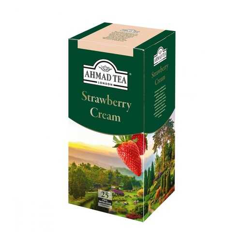Чай черный Ahmad Tea Strawberry Cream 25 пакетов 40 г в Башнефть