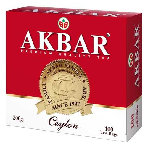 Чай черный Akbar цейлонский 100 пакетиков в Башнефть