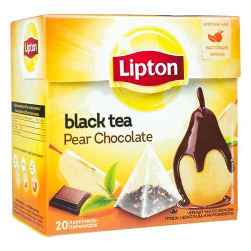 Чай черный Lipton pear chocolate 20 пакетиков в Башнефть