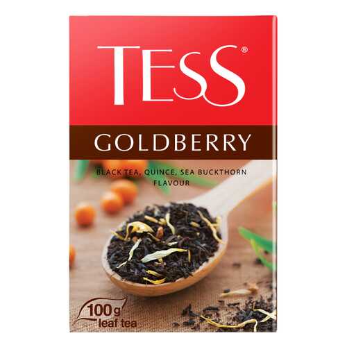 Чай черный листовой Tess Goldberry 100 г в Башнефть