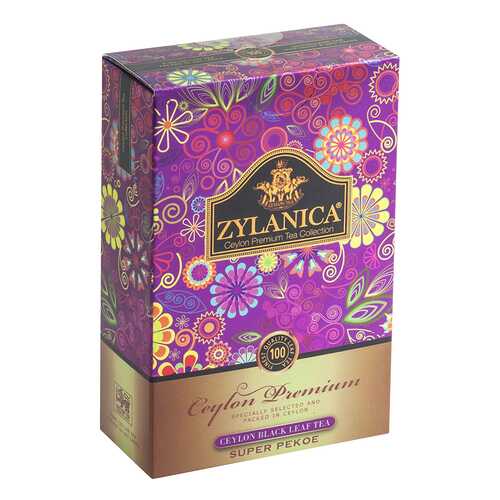 Чай черный листовой Zylanica batik design super pekoe 100 г в Башнефть
