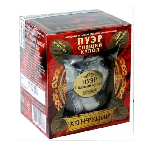 Чай черный прессованный Конфуций pu-er спящий купол 82 г в Башнефть