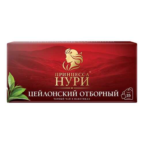 Чай черный Принцесса Нури Цейлонский Отборный 25 пакетиков в Башнефть