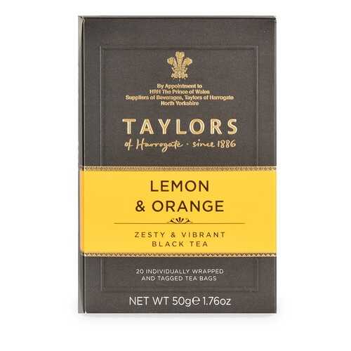 Чай черный Taylors of Harrogate с ароматом лимона и апельсина 20*2.5г Великобритания в Башнефть