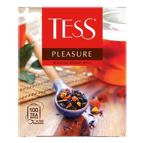 Чай черный Tess Pleasure 100 пакетиков в Башнефть
