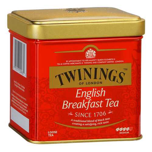 Чай черный Twinings английский для завтрака байховый 100 г в Башнефть