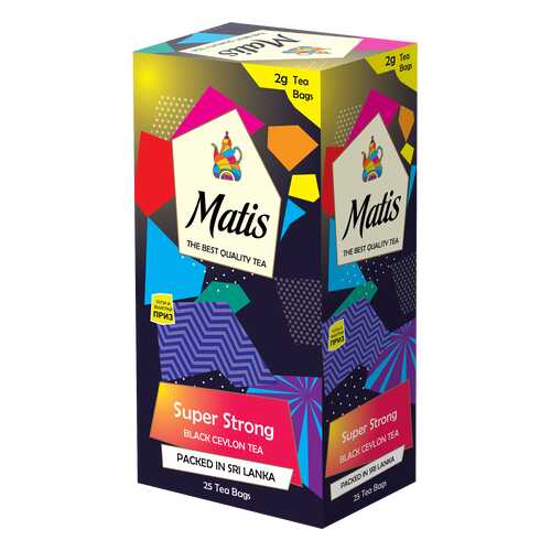 Чай черный в пакетиках для чашки Матис Super Strong 25*2 г в Башнефть