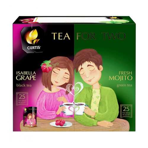 Чай Curtis Tea for two ассорти 50 пакетиков в Башнефть