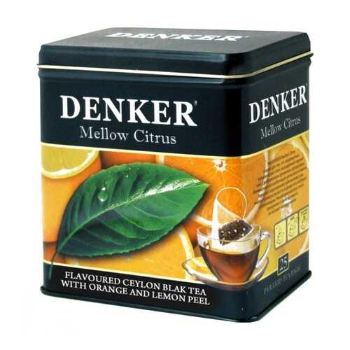 Чай Denker Mellow Citrus черный с добавками 25 пирамидок в Башнефть