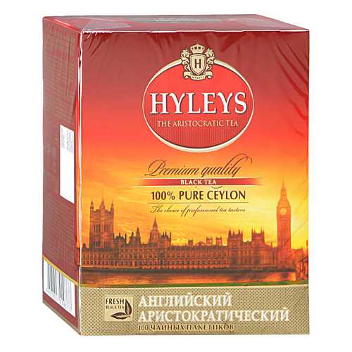 Чай Hyleys английский аристократический черный байховый цейлонский 100 пакетиков в Башнефть