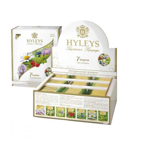 Чай Hyleys Гармония природы | 7 Вкусов, ассорти, 100 пакетиков по 1,5 гр в Башнефть