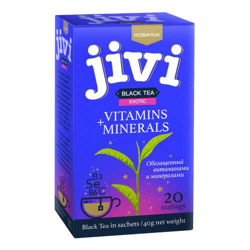 Чай Jivi Black tea Exotic, черный с добавками, 20 пакетиков в Башнефть