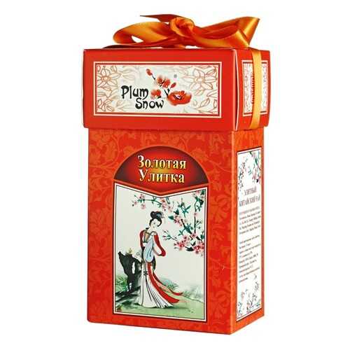 Чай Plum Snow Золотая Улитка, чёрный листовой, 100 гр в Башнефть