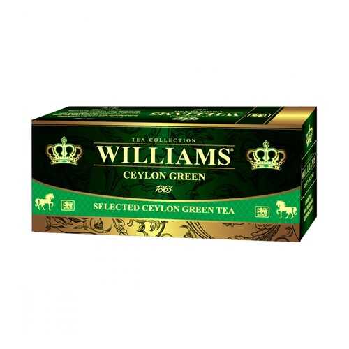 Чай Williams - Ceylon Green зеленый 25 пакетиков в Башнефть