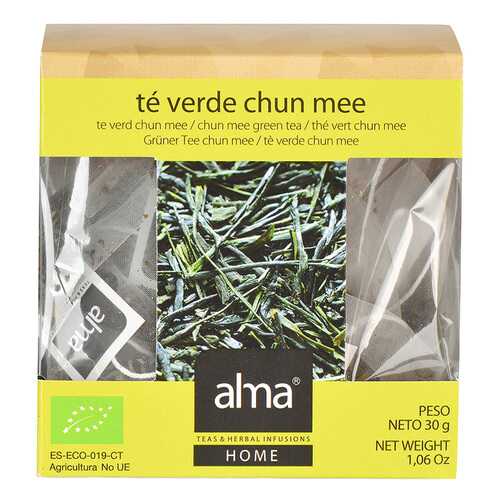 Чай зеленый Alma Home Organic Чунь Ми COFFEE-CENTER S.L. 15*2 г в Башнефть