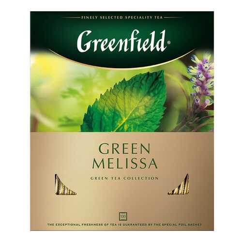 Чай зеленый Greenfield Green Melissa 100 пакетиков в Башнефть