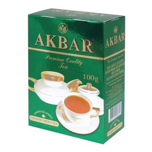 Чай зеленый листовой Akbar изумрудная серия 100 г в Башнефть