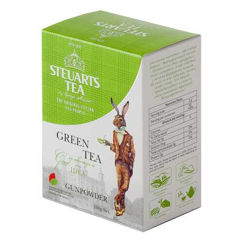Чай зеленый листовой Steuarts green tea gunpowder 100 г в Башнефть