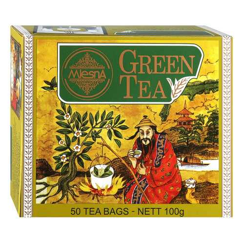 Чай зеленый Mlesna Green Tea, 50 пак*2г Шри-Ланка в Башнефть