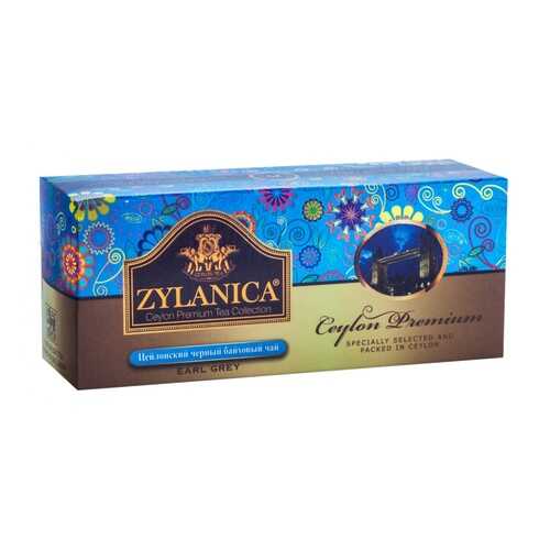 Чай Zylanica Ceylon Premium черный байховый с бергамотом 25 пакетиков в Башнефть