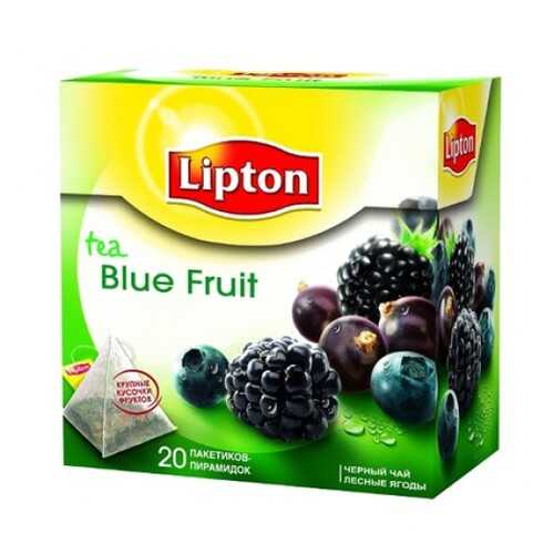 Черный чай Lipton blue fruit tea 20 пакетиков в Башнефть