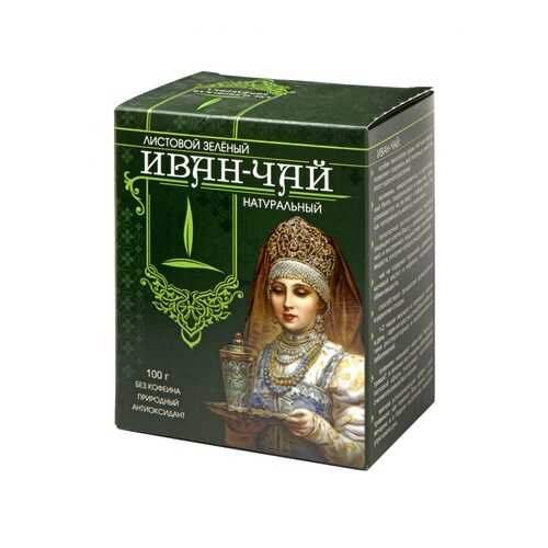 Иван-чай Емельяновская Биофабрика Зеленый, листовой, 100 гр в Башнефть