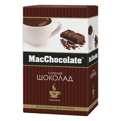 Какао-напиток растворимый т.з. MacChocolate, картонная упаковка 20г*10*10 блок в Башнефть