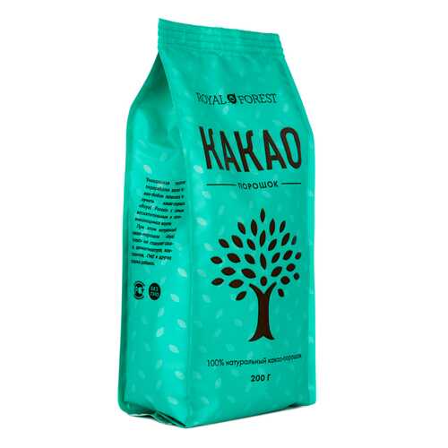 Какао порошок Royal Forest натуральный 200 г в Башнефть
