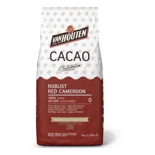Какао порошок Van Houten 100% robust red cameroon 20-22% 1 кг в Башнефть