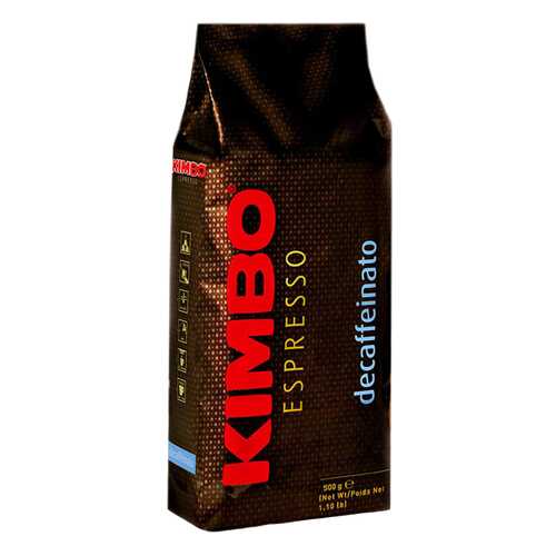 Кофе Kimbo эспрессо натуральный жареный в зернах без кофеина 500 г в Башнефть