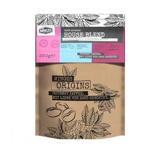 Кофе Minges Origins Caffe Espresso House Blend в зернах 250 г в Башнефть