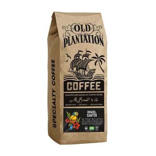 Кофе Old Plantation Specialty Coffee Brasil Santos в зернах 250 г в Башнефть