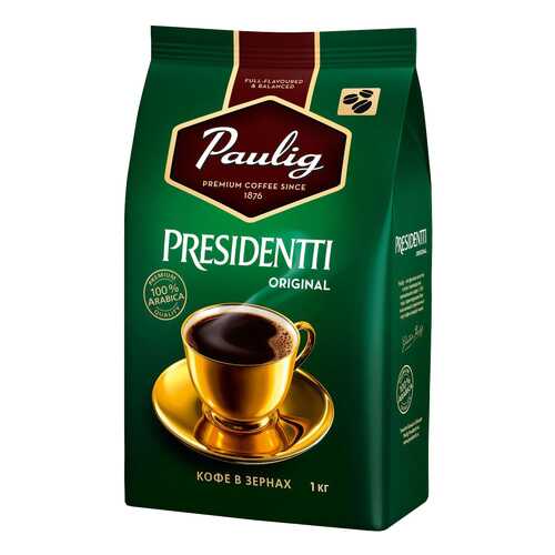 Кофе Paulig presidentti original в зернах 1кг в Башнефть