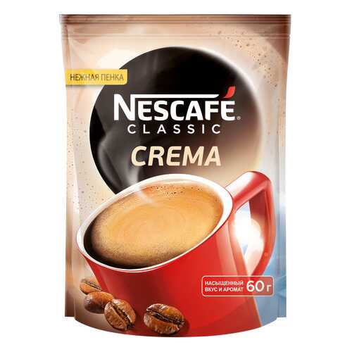 Кофе растворимый Nescafe classic crema порошкообразный 60 г в Башнефть