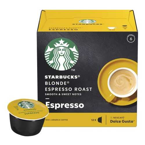Кофе в капсулах Starbucks Blonde Espresso Roast для Nescafe Dolce Gusto 12 шт в Башнефть