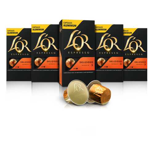 Набор кофе в капсулах L’OR Espresso Delizioso 10 упаковок в Башнефть