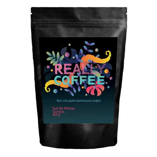 Свежеобжаренный кофе Really Coffee в зернах Бразилия Сантос Sul de Minas 250 г в Башнефть