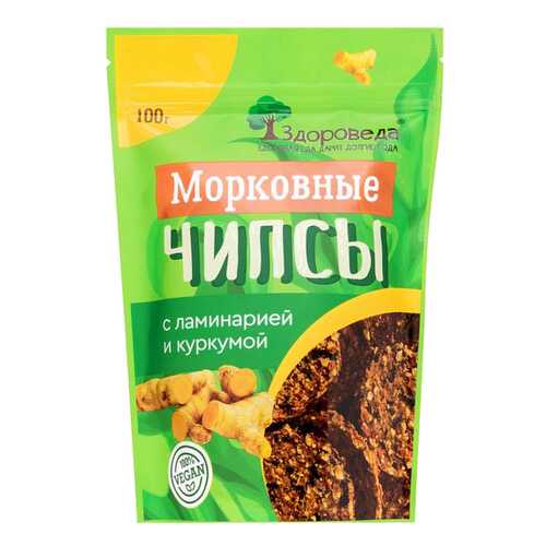 Чипсы морковные Здороведа с ламинарией и куркумой 100 г в Башнефть