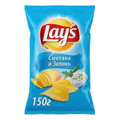 Картофельные чипсы Lays сметана и зелень 150 г в Башнефть