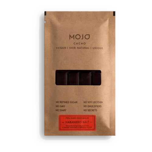 Горький шоколад 70% Mojo Cacao с перцем Habanero и морской солью habanero salt в Башнефть
