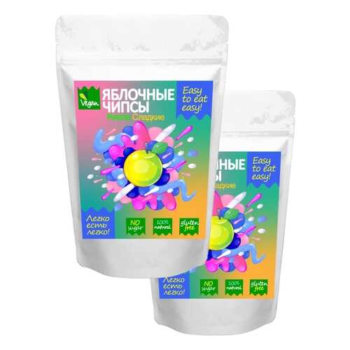 Чипсы фруктовые Easy to eat easy натуральные кисло-сладкие яблочные 2 шт 60 г в Башнефть