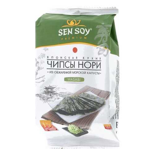 Чипсы нори wasabi Sen Soy из морской капусты 4.5 г в Башнефть