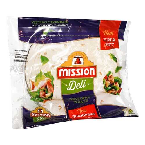 Лепешка Mission Deli тортильи пшеничная оригинальная 6 штук 250 г в Башнефть